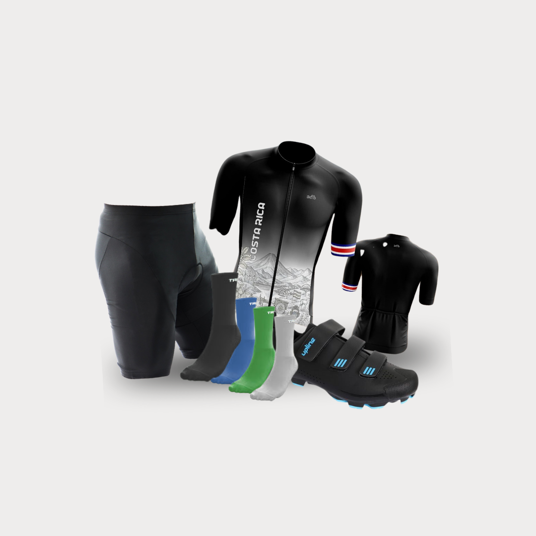 Promocion de Licra Pad de Gel y Jersey Pro + Zapatos + Medias