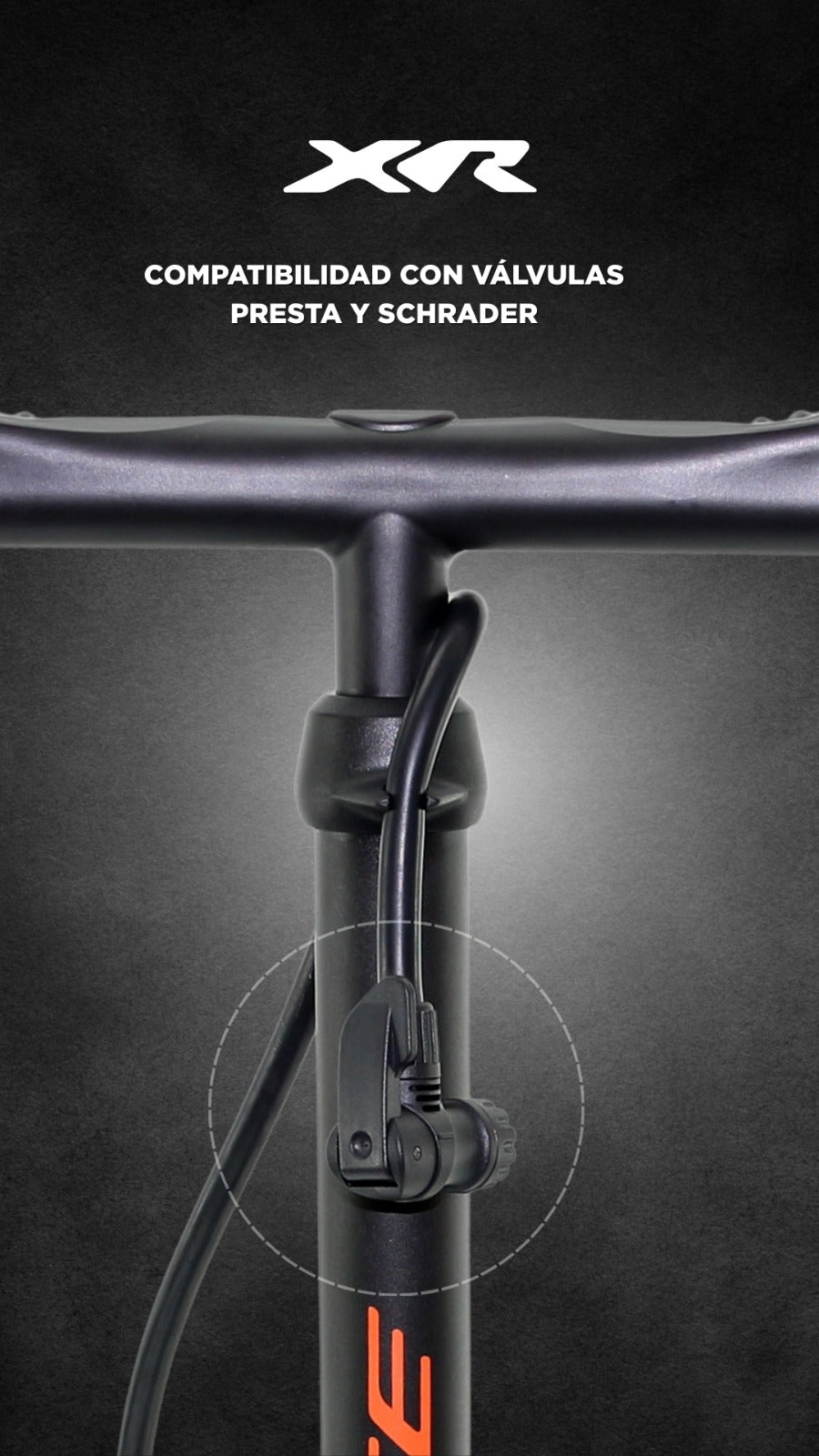 Inflador de Piso X-Race Indicador Doble Funcion