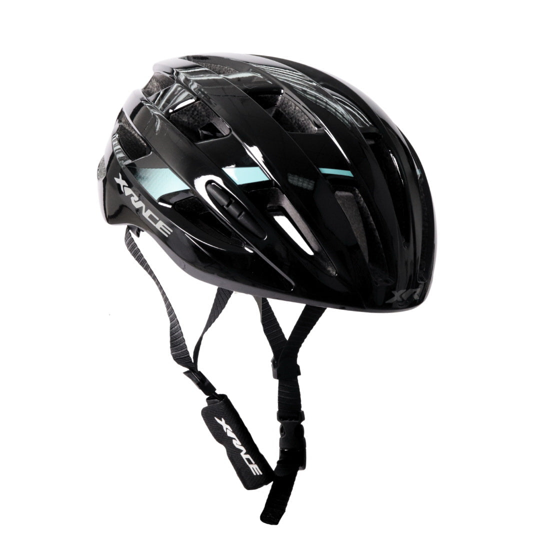 Casco X-Race Dynamic Negro / Celeste