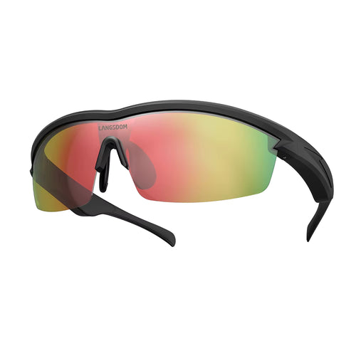 Lentes Langsdom AirNova – Audio Deportivos Polarizado Tornasol Naranja