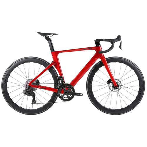 Bicicleta Twitter R12 PRO Carbón Wheeltop 2X13V. Inalámbricos Edición Luxury Color Rojo