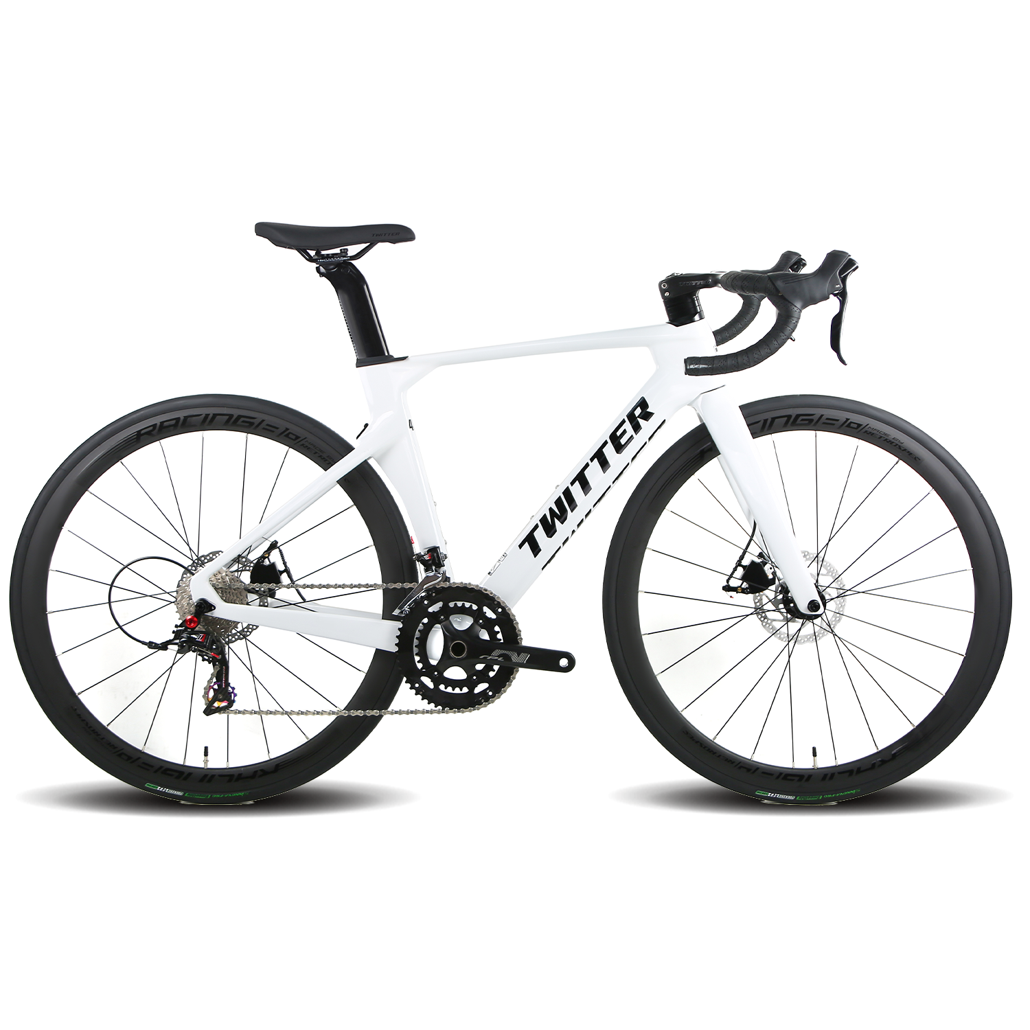 Twitter R10 Carbón | Bicicleta Ruta Color Blanco – KING WILD