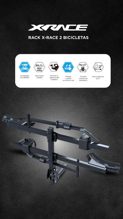 Rack de Pegadero X-Race Plataforma